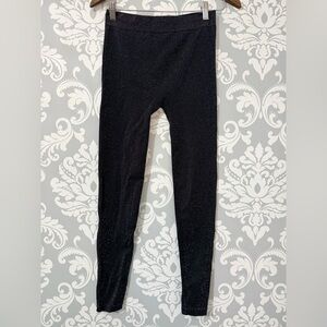 10/$25 • No Boundaries Black Silver Metallic Leggings